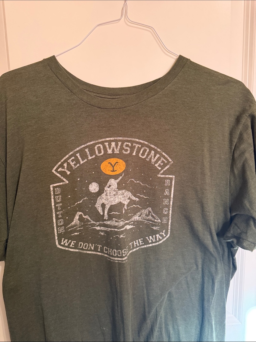 Yellowstone Graphic Tee - Olive Green Short Sleeve